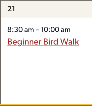 A screenshot of Day 2 schedule.